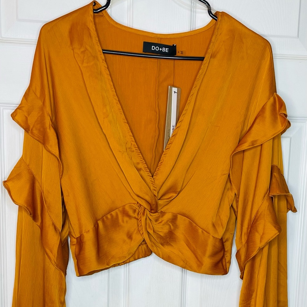 Do+Be Collection Orange Blouse